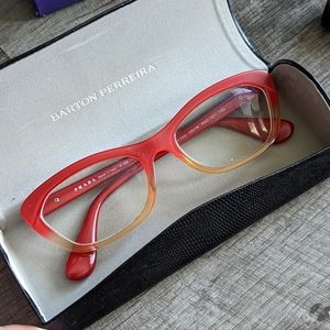 Prada cat eye red glass frames circa 2014